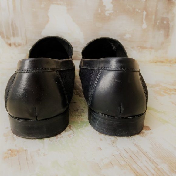 Kenneth Cole Reaction Black Loafers Leather/Canvas size 11 - Picture 9 of 12